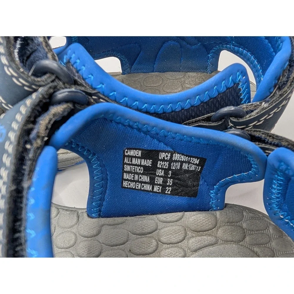 Eddie Bauer Kids Boys‎ Navy Blue Gray Sport Sandals Hook and Loop Size [SIZE]